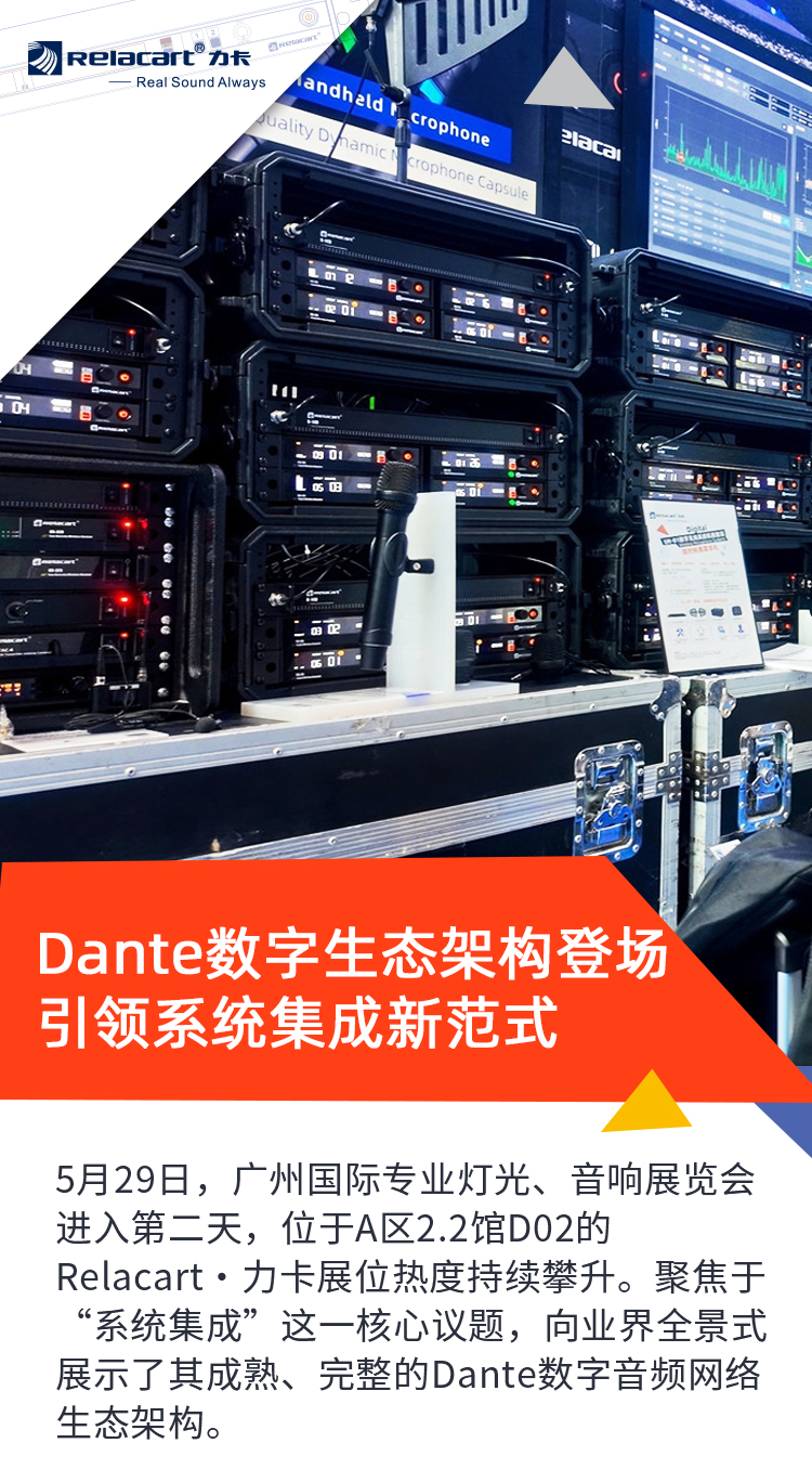 展会盛况丨Relacart·力卡Dante数字生态架构登场，引领系统集成新范式！
