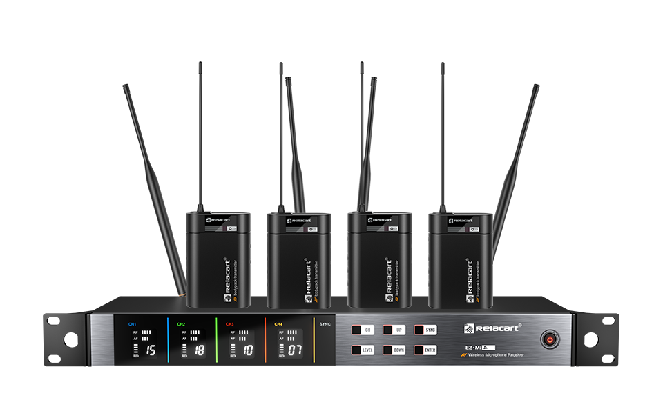 四通道真分集无线麦克风系统