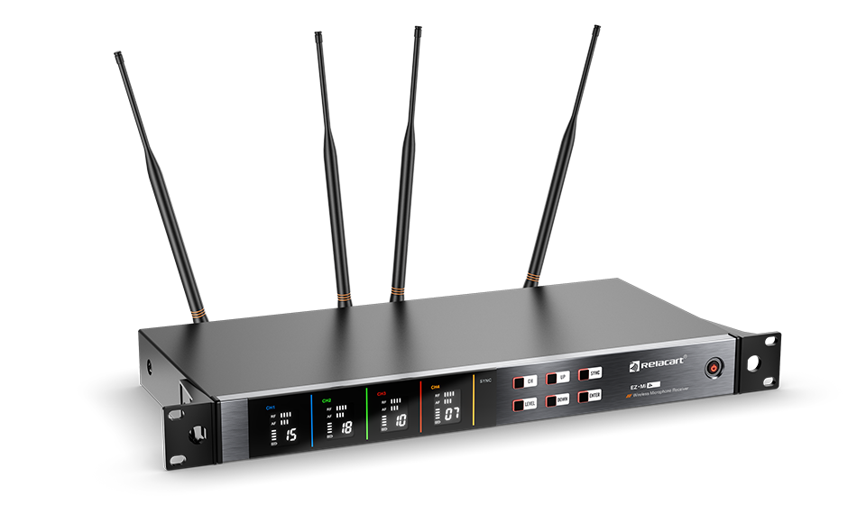 四通道真分集无线麦克风系统