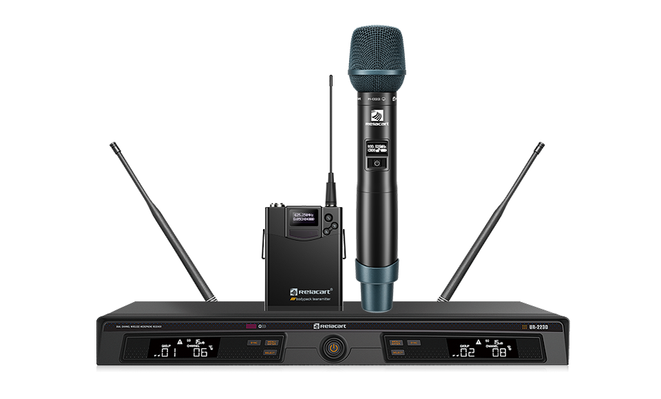 双通道真分集无线麦克风系统