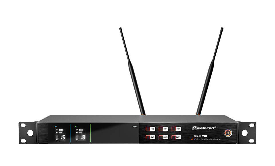 双通道真分集数字无线麦克风主机