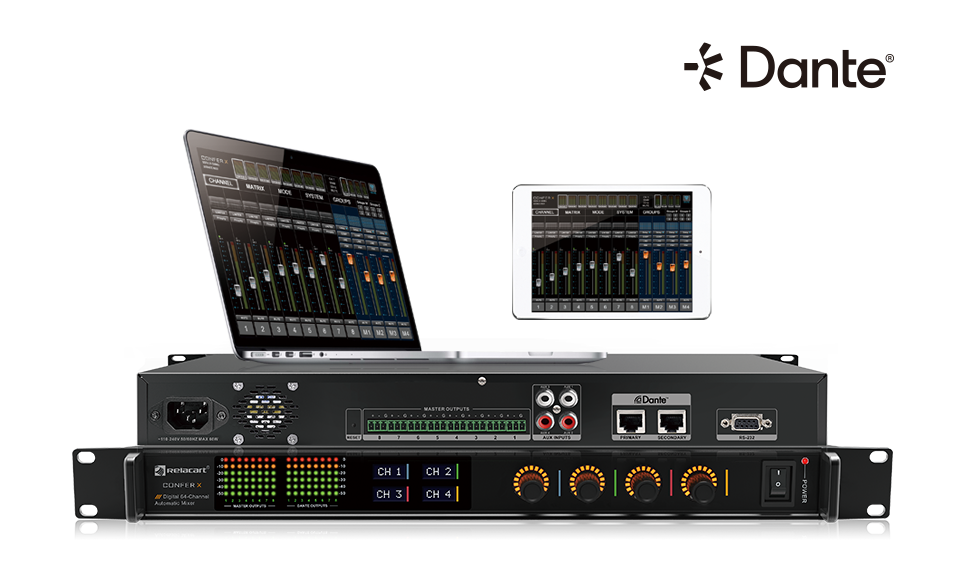 有线数字64通道智能混音器