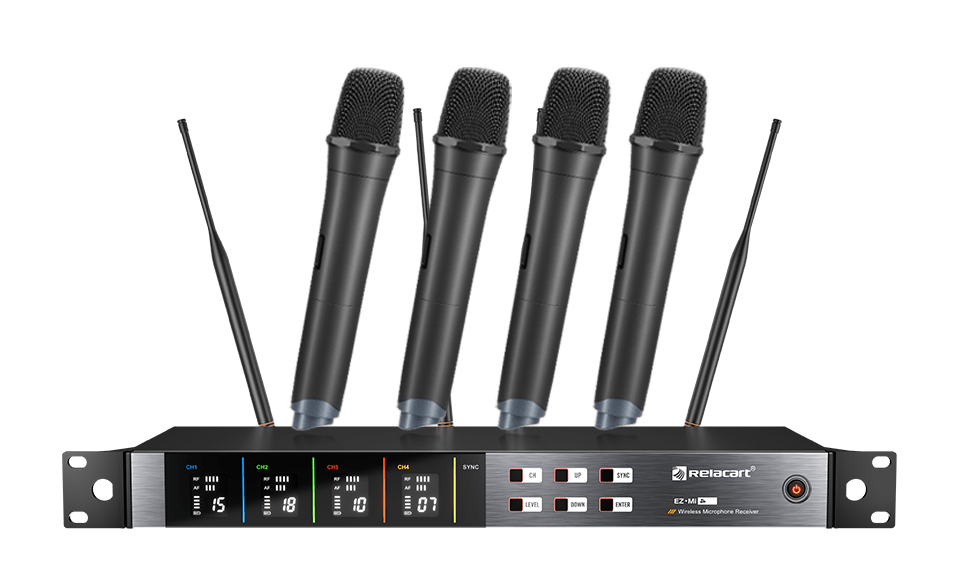 四通道真分集无线麦克风系统