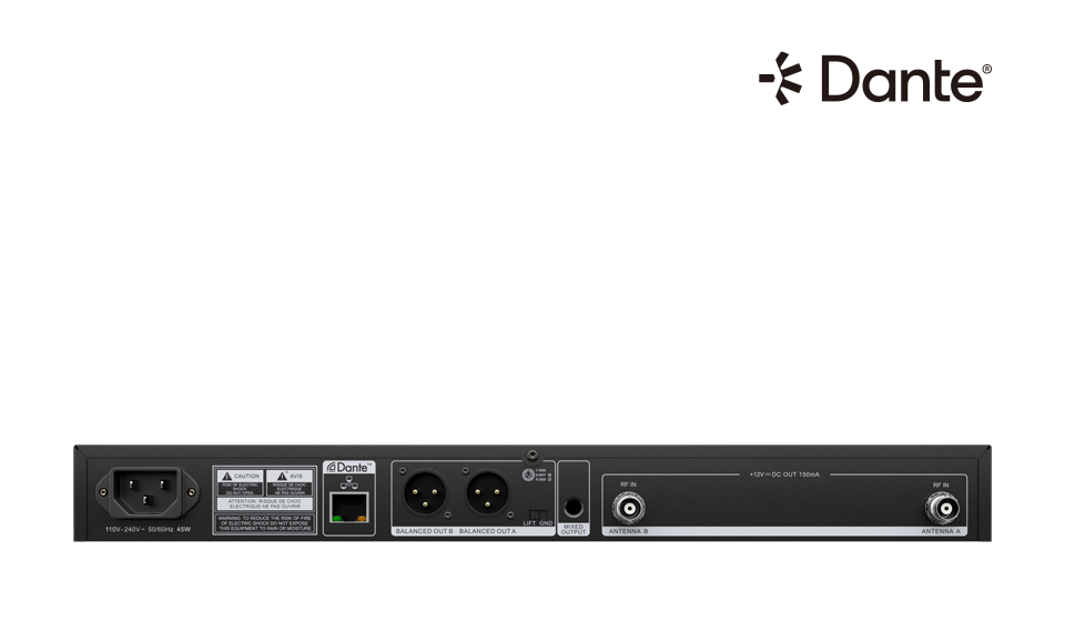 双通道超宽频数位混控智能无线麦克风系统