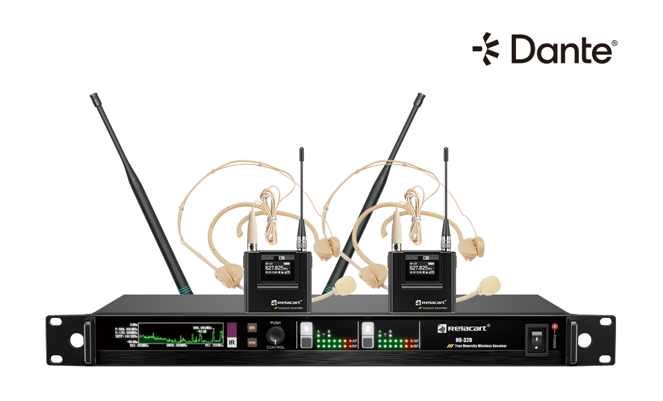 双通道超宽频数位混控智能无线麦克风系统