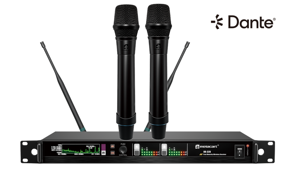 双通道超宽频数位混控智能无线麦克风系统