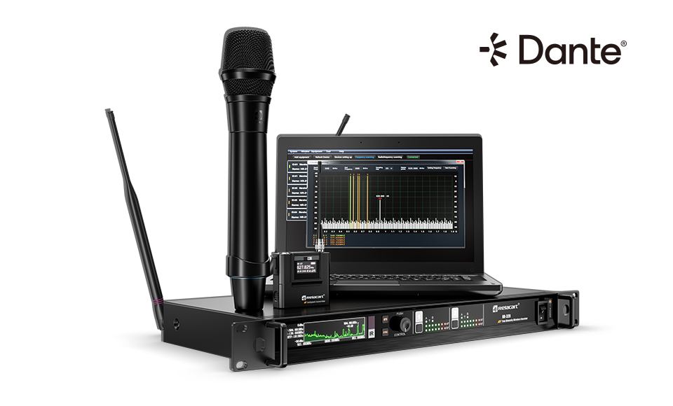 双通道超宽频数位混控智能无线麦克风系统