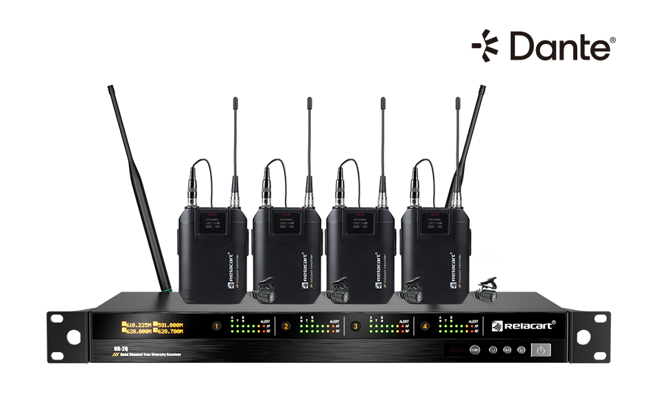 四通道真分集数字无线麦克风系统