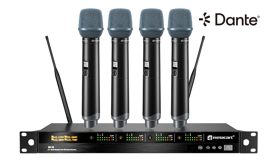 四通道真分集数字无线麦克风系统