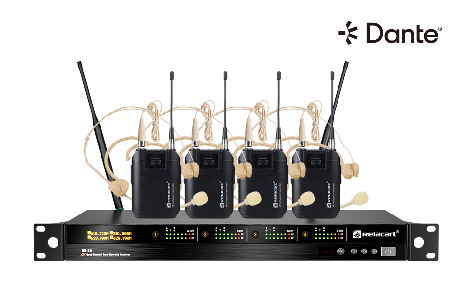 四通道真分集数字无线麦克风系统