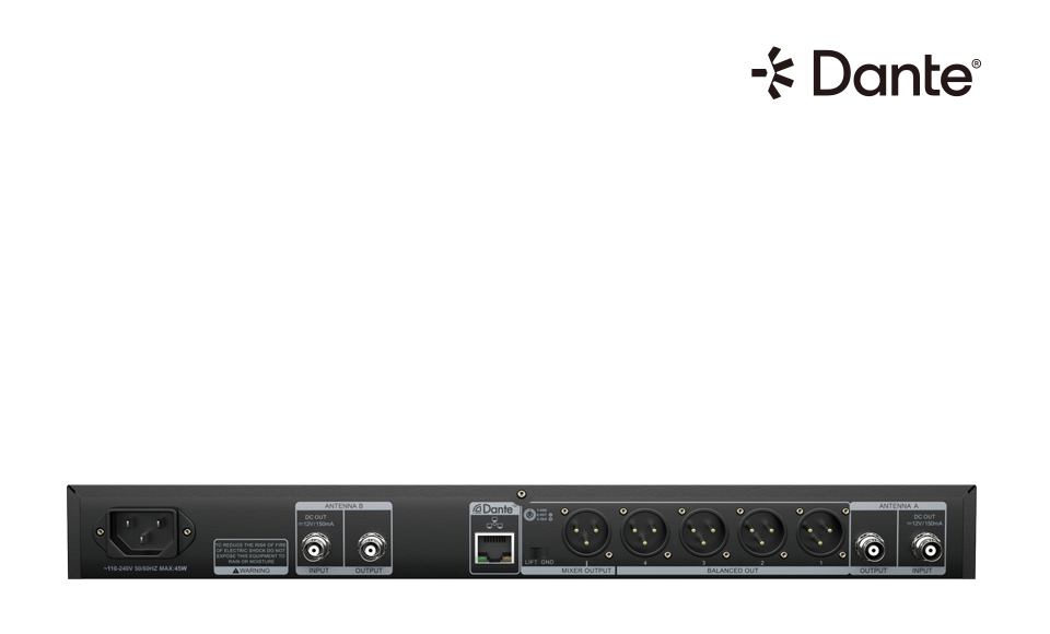 四通道真分集数字无线麦克风系统