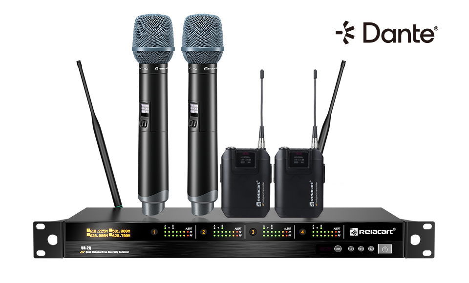 四通道真分集数字无线麦克风系统